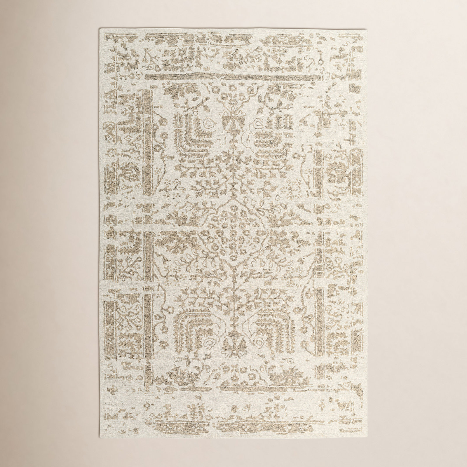 Androulla Handmade Wool Rug, Rectangle 2' x 3'
