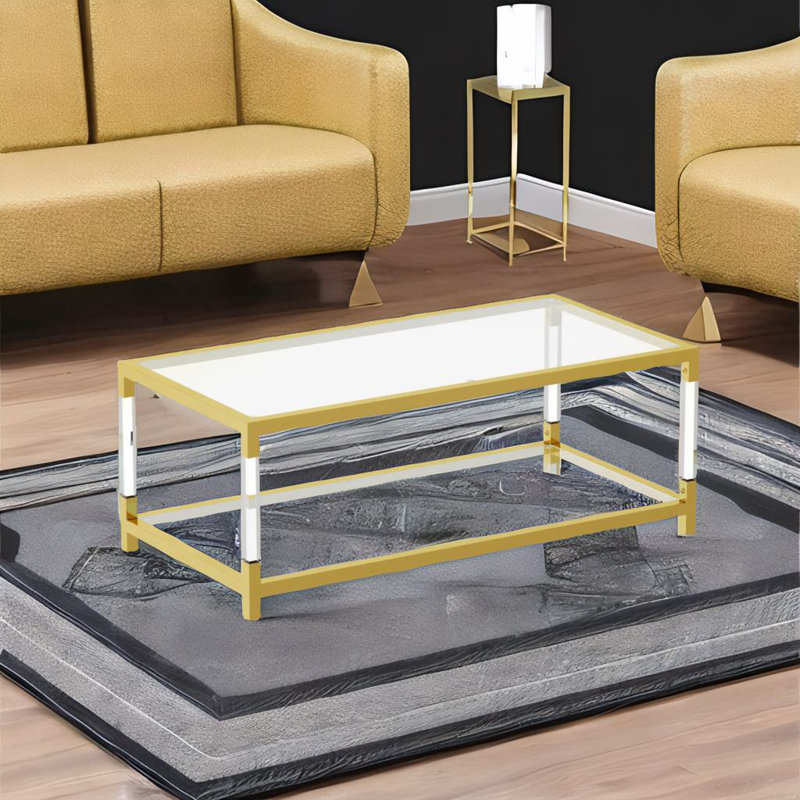 Table basse transparente
