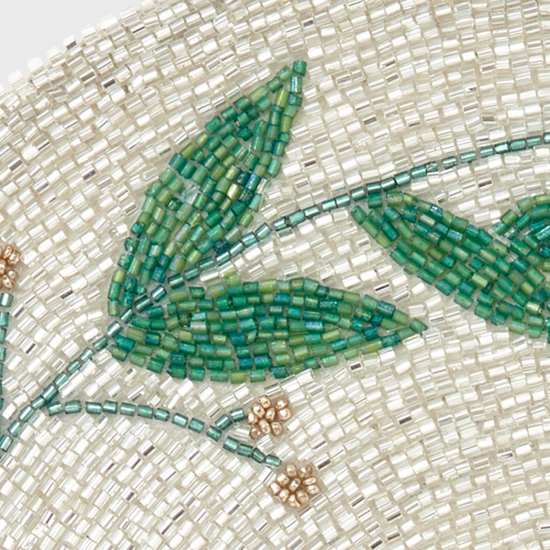 100% Cotton Round Beaded Placemat