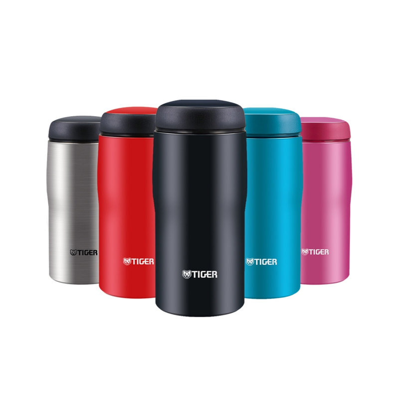 Tasse en acier inoxydable Tiger MJA-B 12 oz bleu vif, 12 oz, Argent