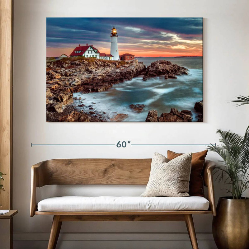Aletra Cape Elizabeth PDX Stormy Sunrise, H 34 po x l 51 po