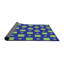 Tapis bleu/vert à motifs-472906349
