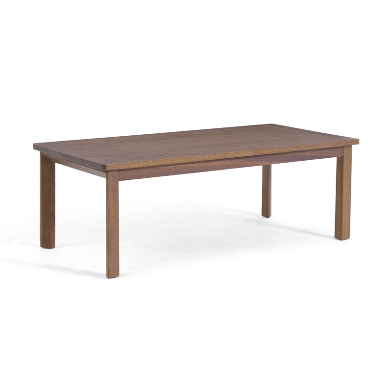 Outdoor Solid Wood Patio Coffee Table, Brown