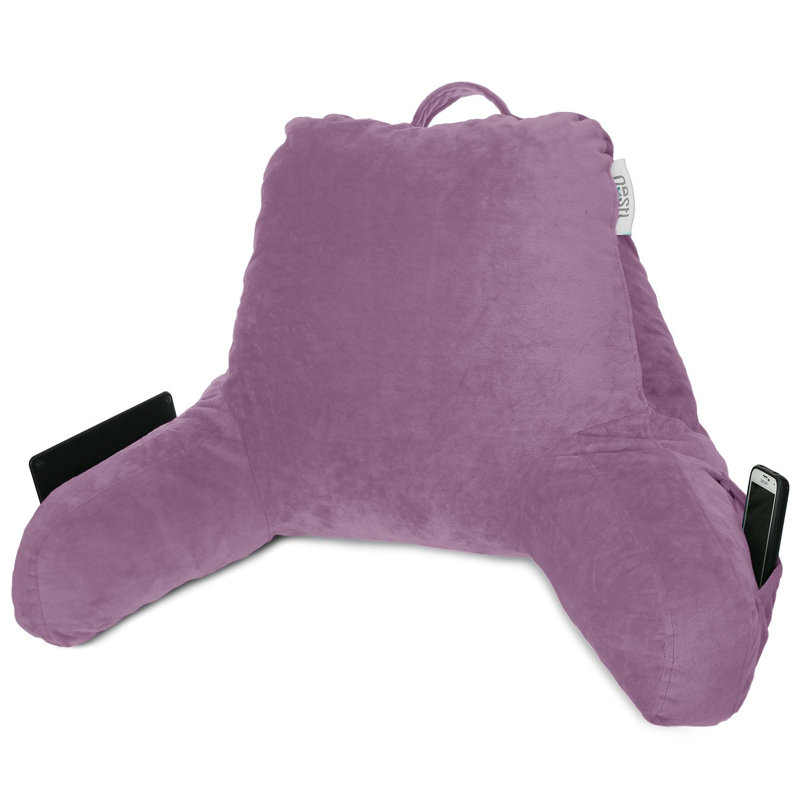 Coussin de lecture Nestl, Rêve lavande, H 14 po x l 13 po x P 8,5 po
