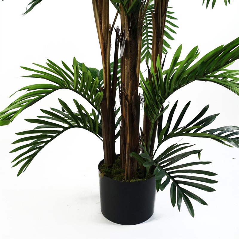 Artificial Palm Tree in Pot, 150cm H x 80cm W x 80cm D