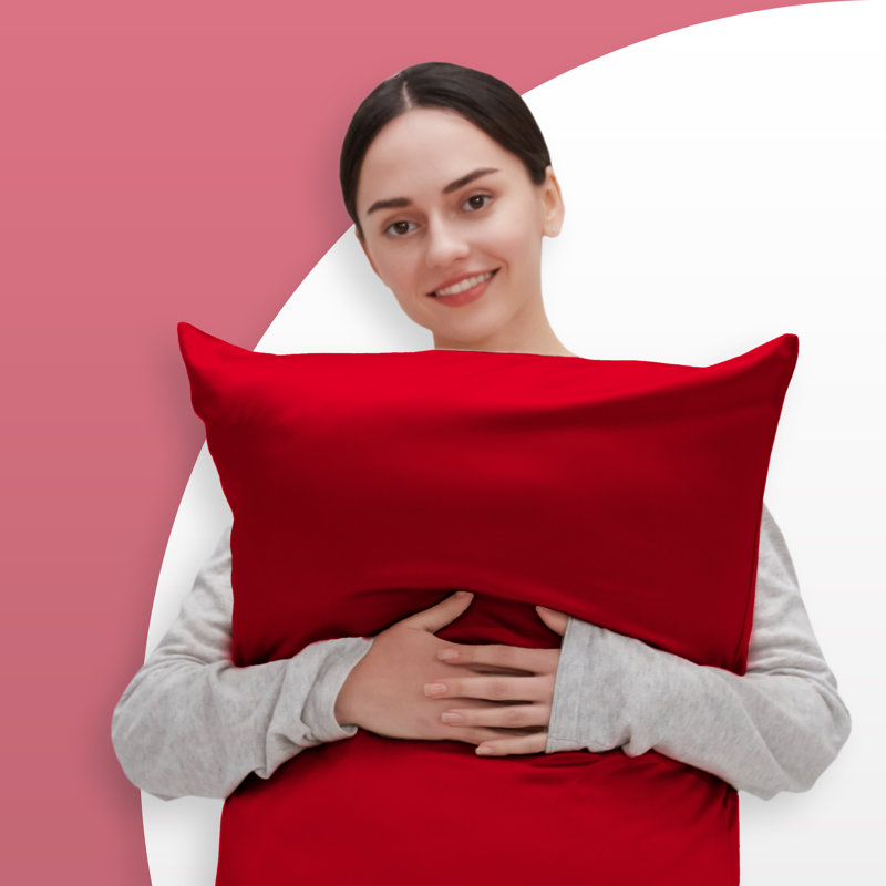 Sateen, Queen, Red