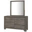 Commode 6 tiroirs avec miroir Funston