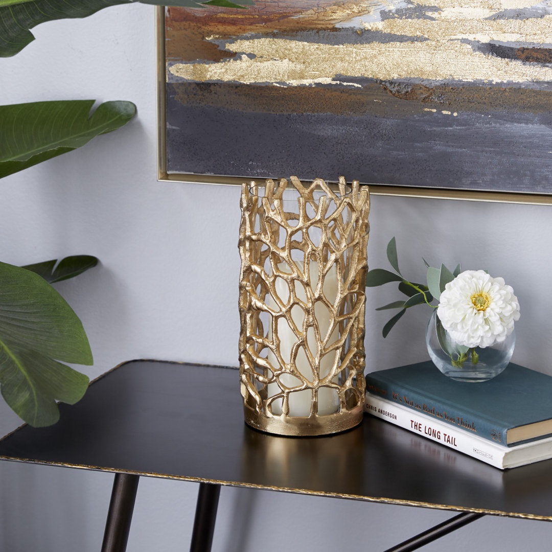 Tabletop Hurricane Candle Lantern Willa Arlo™ Interiors 