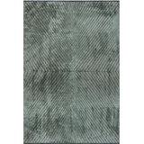 Rapture Machine Woven Cotton Chevron Area Rug in Dark Gray