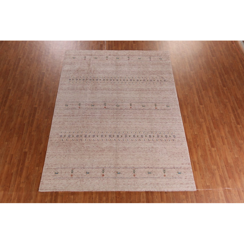 Tapis indien style petits animaux Gabbeh 9 x 11