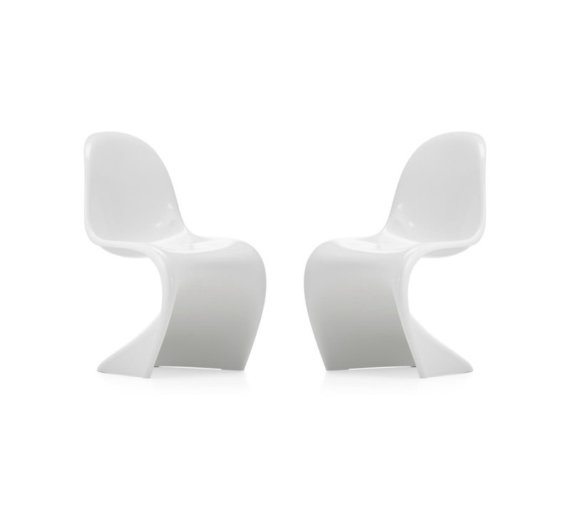 Chaise d'appoint Fiveish, Blanc