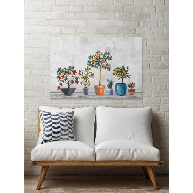 Vibrant Multicolor Botanical Canvas Wall Art, 36" x 24"