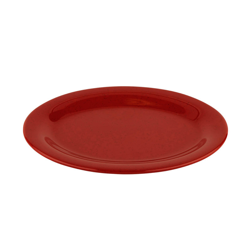 GET Plateau de service ovale en mélamine OP-610-MIX, H 1 po x L 9,75 po x l 7,25 po, Rouge