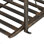 6FT Garden Bridge with Safety Rails Decorative Pond Bridge, Brown