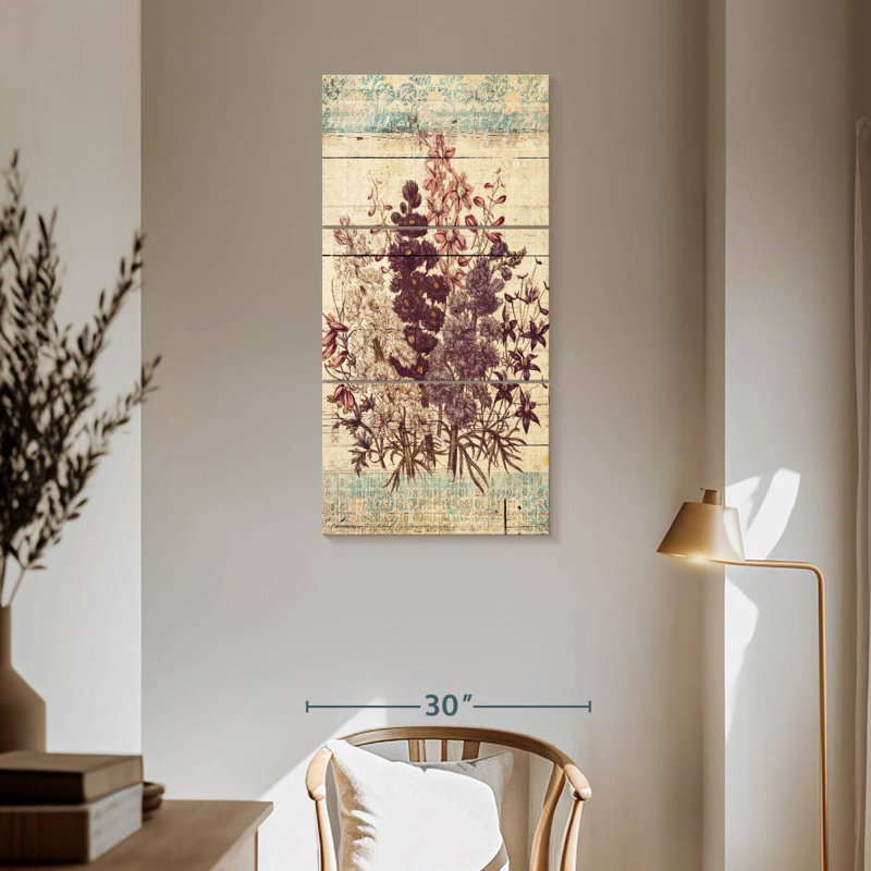 Flowers On Wood