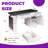 55" Modern White Fluted Office Desk with Storage Cabinet, Keyboard Tray & Built-in Power Outlet-385837277