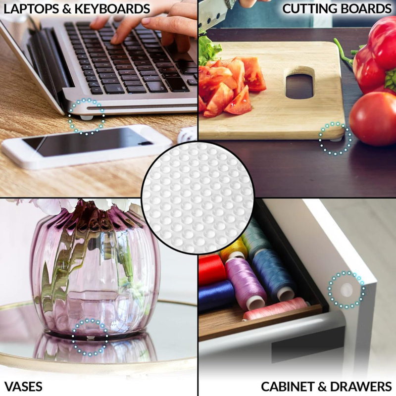 Adhésif transparent Zulay Home Cabinet Bumpers, H 5 po x l 5 po