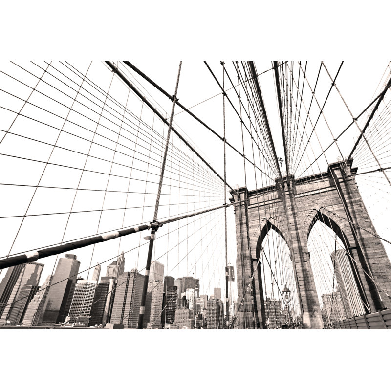 Wibridge Gray - Wrapped Canvas Print, 46cm H x 30cm W x 3.8cm D