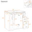 Meuble-lavabo 36 po avec lavabo en céramique-601816674