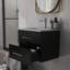 Meuble-lavabo mural 24 po avec lavabo en céramique et 2 tiroirs-934937717