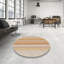 Tapis brun/gris/orange tissé à la machine-154443691