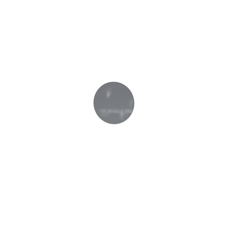 Coda Low Profile Circular Glassboard, 24" x 24", Smoke