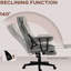Chaise de bureau, couleur grise. Capacité de 400 lb. Soutien lombaire et repose-pieds. Fonction d'inclinaison pivotante à 360 °. Fauteuil ergonomique réglable Big Tall By, 400 lb, gris, repos, microfibre, support, inclinable,
