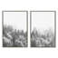 «Forest on a Foggy Day» par The Creative Bunch Studio - Ensemble de 2 photographies sur toile flottantes