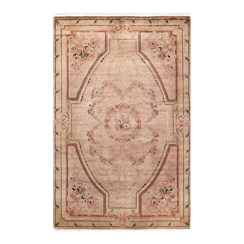 Fine Vibrance One-of-a-Kind 4' 1" X 6' 3" Hand Knotted Area Rug