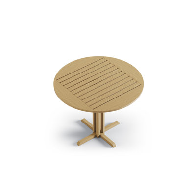 Round Ash Outdoor Bistro Table , 90cm cm W 90cm cm D