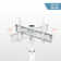 Square FITUEYES Modern Floor TV Stand for 32''-70'' TVs,Swivel and Height Adjustment TV Mount.Hold up to 88LBS