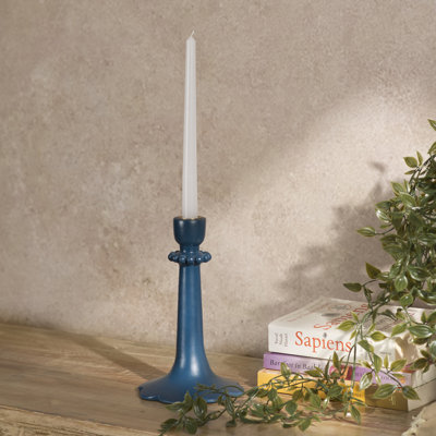 5.5" Raatriti Handcrafted Terracotta Taper Candle Holder
