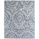 Wallace Modern Abstract Blue Area Rug