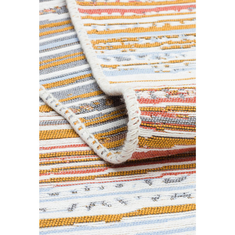Selina Cotton Flatweave Area Rug, Rectangle 304.8 x 457.2cm