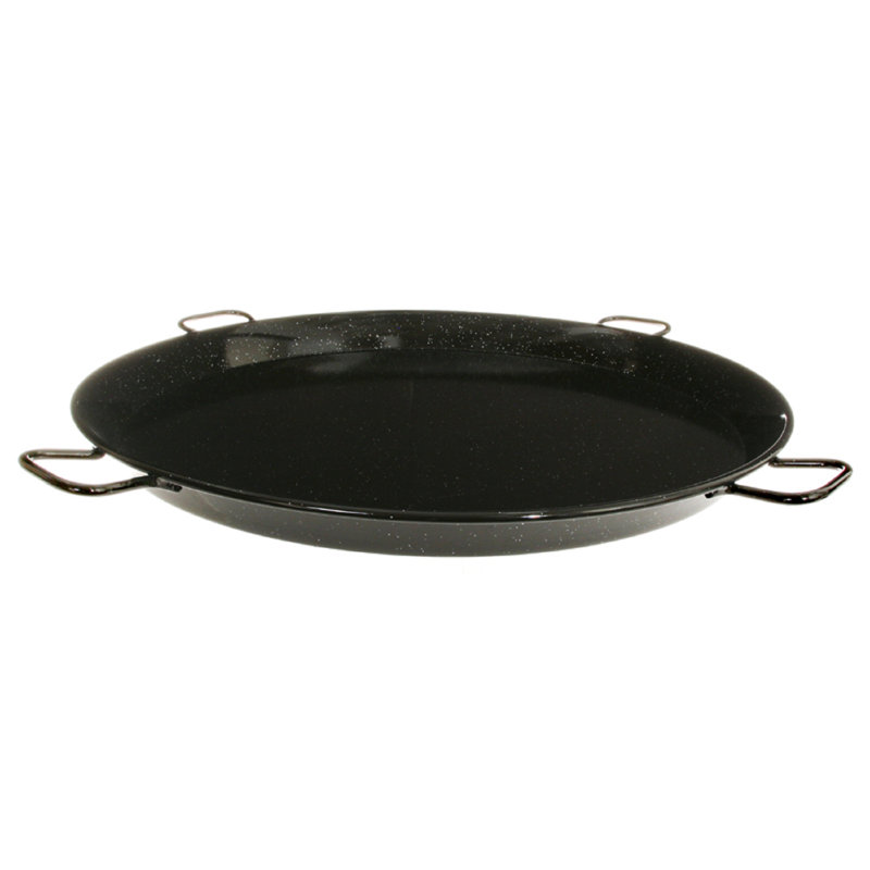Poêle à paella en acier émaillé 36 pouces, 90 cm, 90 cm
