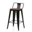 Tabouret de comptoir en bois massif 24 po-1734450281