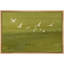 «Abstract Birds Flying Through The Green Field», impression sur toile encadrée-109881738-109881740