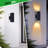 Modern Rectangular Wall Lights Up And Down E26 Outdoor Wall Light Fixture Matte Black, Waterproof Porch Light, Outdoor Sconce, For Patio, Garage, Doorway