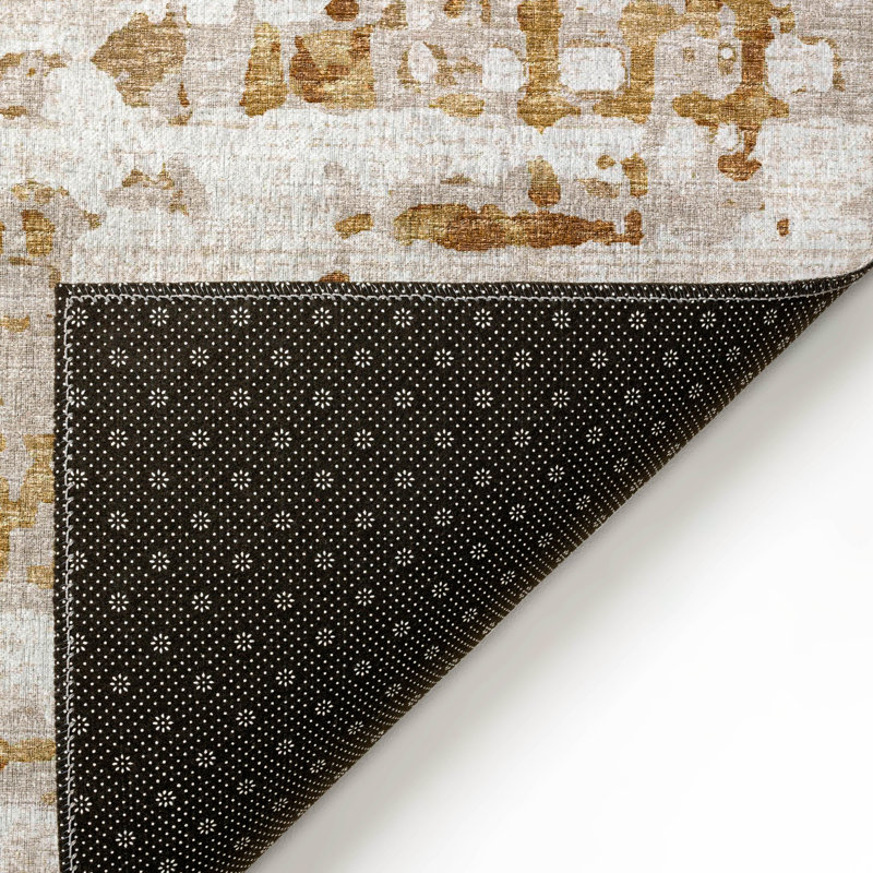 Maamar Chenille Abstract Indoor / Outdoor Rug, Rectangle 10' x 14'