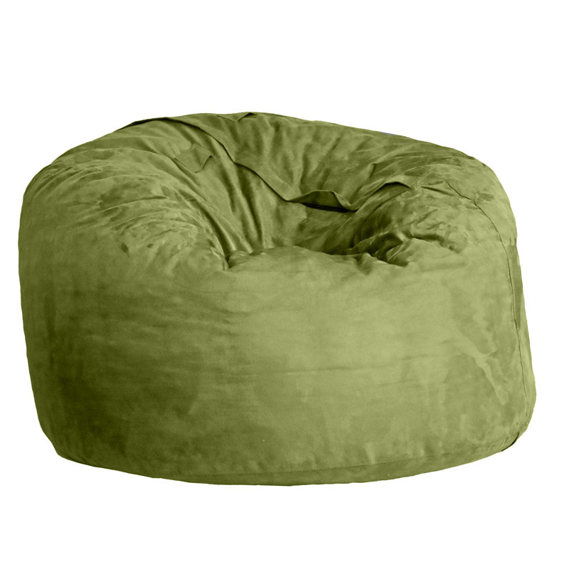 Microfiber / Microsuede Classic Bean Bag, Lime Green
