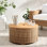 Table basse d'extérieur circulaire L 25,6 po x l 25,6 po Maddie