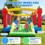 Château gonflable extra large de 4,67 m x 3,66 m pour enfants avec glissade large, panier de basketball, jeu de lancer de cibles et souffleur de 750 W, capacité de 272 kg