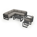 Avion 8 Piece Sectional Seating Group with Sunbrella Cushions