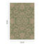 Anaconda Machine Woven Wool Oriental Area Rug in Sage/Dusky Pink