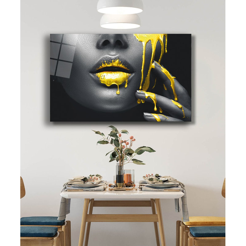 Superbe peinture décorative en verre trempé de 23,6 po x 35,4 po | 100% verre trempé, épaisseur: 0,16 pouce | Parfait pour la décoration intérieure, l'esthétique moderne et l'art mural élégant