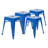 Backless Metal Indoor-Outdoor Stool w/Square Seat-1469117998-1423602770-1442593251
