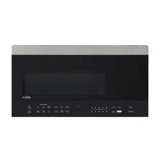 30 in. 1.6 cu.ft Over-the-Range Microwave Oven in Black (KM-MOTSC-16BSS)