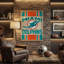 Tapisserie murale 36 "x 54" Miami Dolphins-128498532