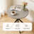 31.5 Inch Dining Table And Chairs For 2, Mid Century Modern Round Table Set, Space Saving For Apartment Kitchen Dining Room Rhine Gray Table &2 Dark Gray Chairs-123587941-123587943