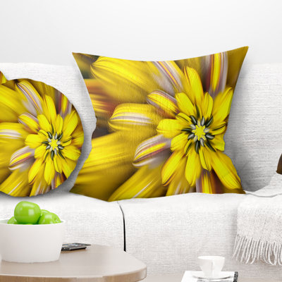 Massive fleur fractale - coussin imprimé floral
